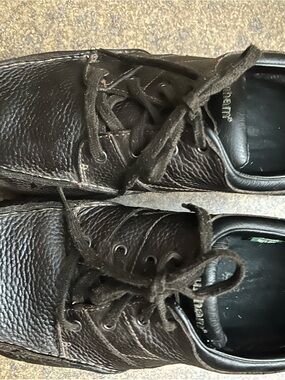 Dunham Dark Brown Leather Lace-Up Oxfords